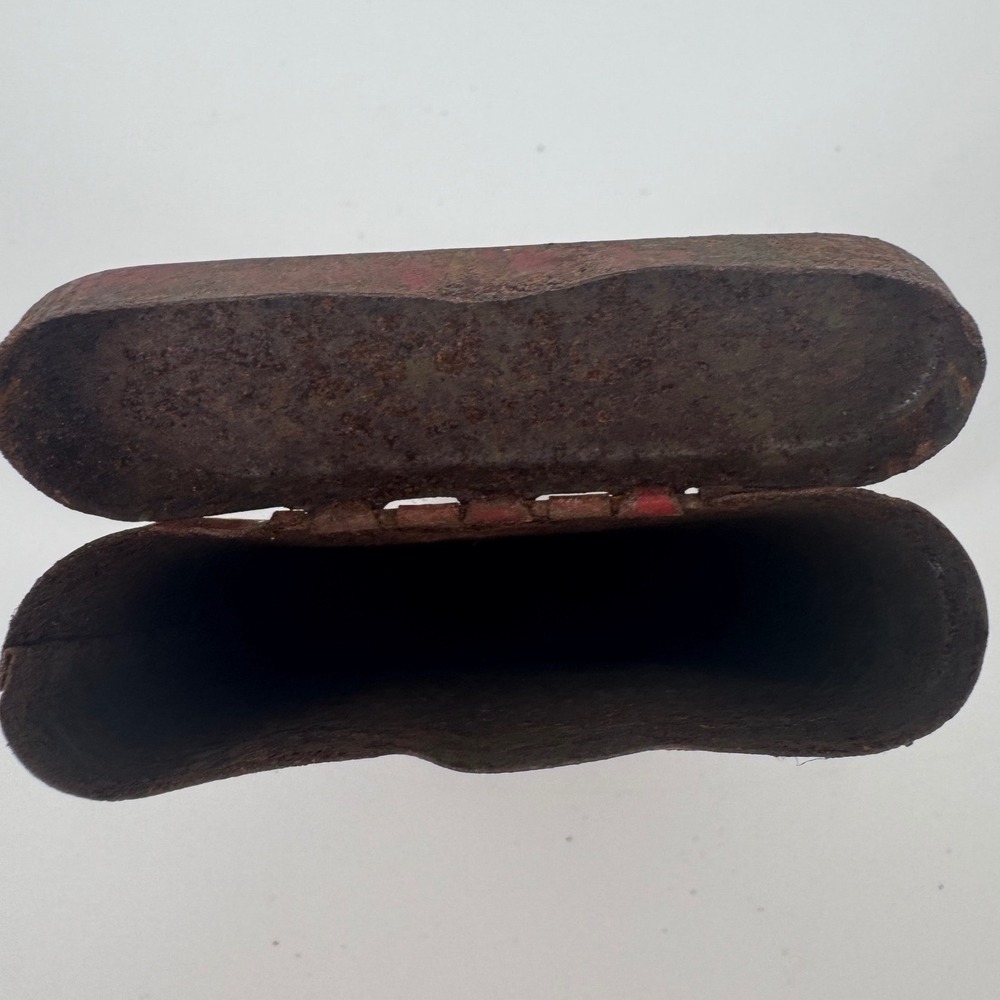 Prince Albert Crimp Cut Tobacco Tin Vintage Red Metal Pocket Can R.J. Reynolds - Picture 6 of 10